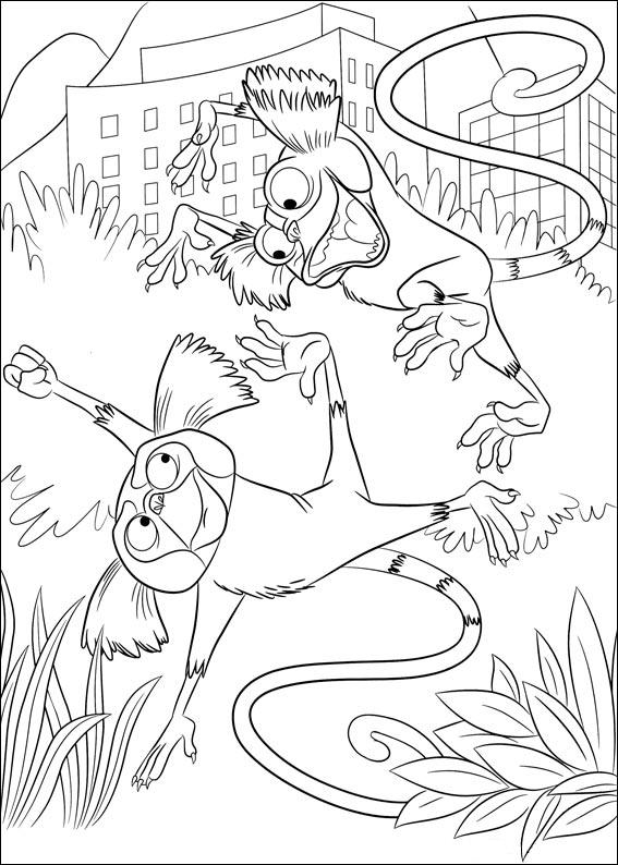 coloriage rio les ouistitis